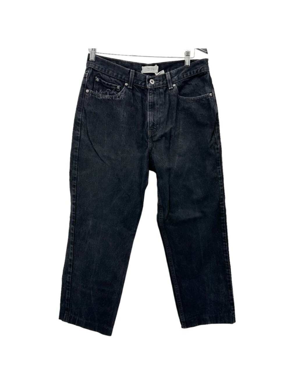 Sonoma Goods for Life Straight Fit Black Wash Denim Jeans 32 X 27